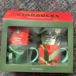 Starbucks Holiday Coffee and Cocoa Mug Set NIB